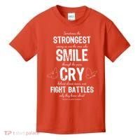 Multiple Sclerosis MS Awareness Fight Battles Quote  Kids T-Shirt thumb 0