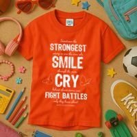 Multiple Sclerosis MS Awareness Fight Battles Quote  Kids T-Shirt thumb 3