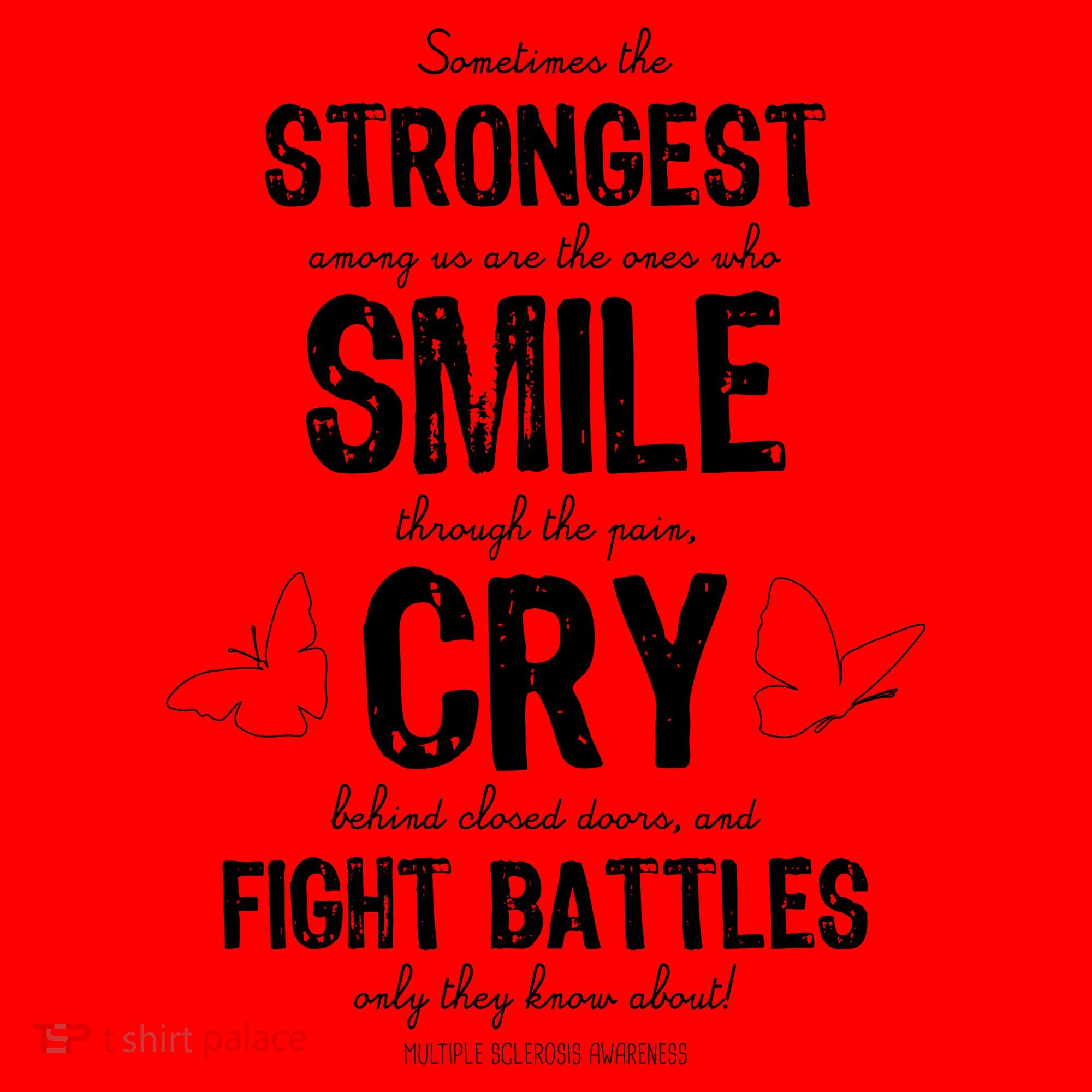 Multiple Sclerosis MS Awareness Fight Battles Quote  Santa Hat