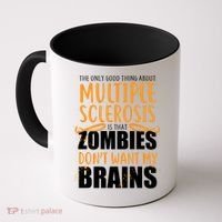 Multiple Sclerosis Zombie Don't Want My Brains Coffee Mug thumb 0