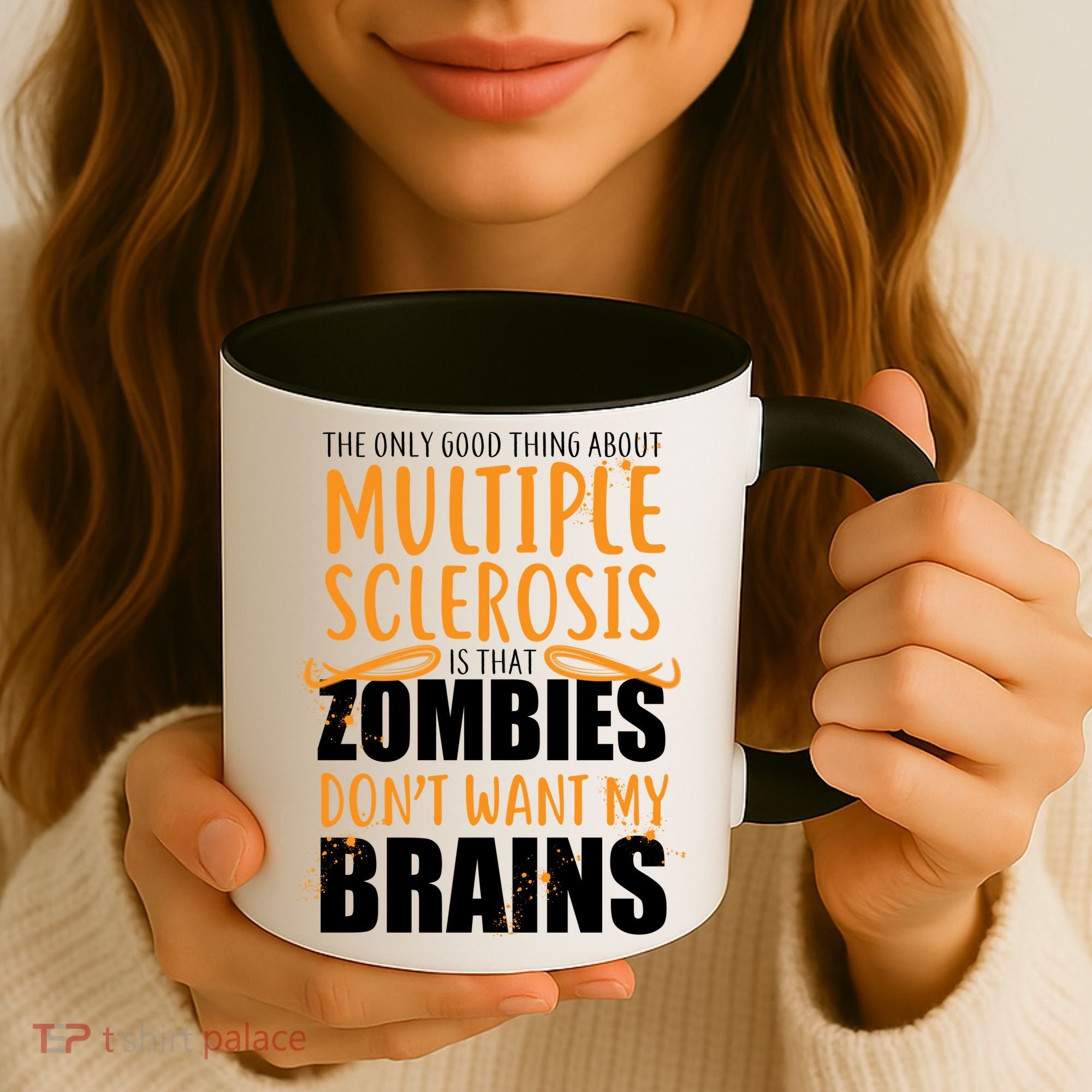 Multiple Sclerosis Zombie Don't Want My Brains Coffee Mug