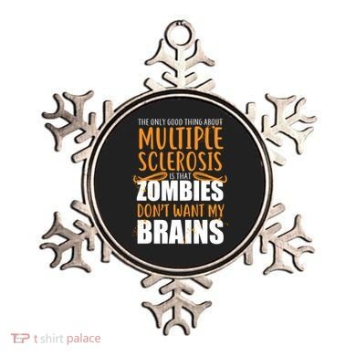 Multiple Sclerosis Zombie Don't Want My Brains Ornament