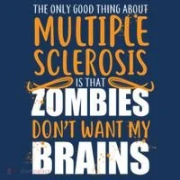Multiple Sclerosis Zombie Don't Want My Brains Baby Bodysuit thumb 2
