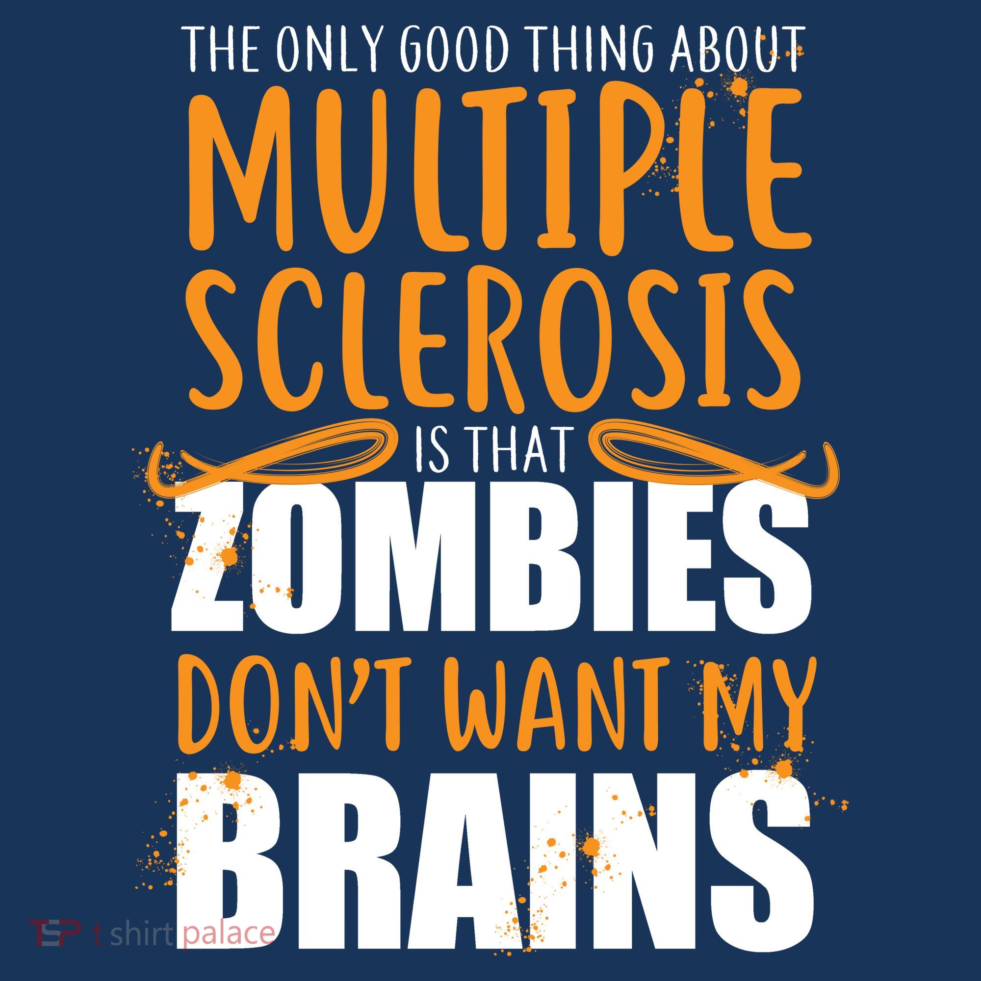 Multiple Sclerosis Zombie Don't Want My Brains Kids Sweatshirt