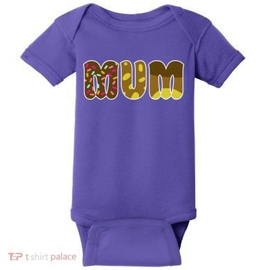 Mum Cute Cartoon Baby Bodysuit