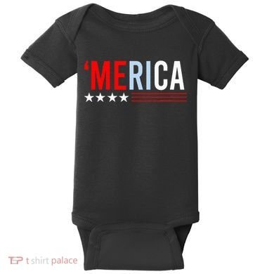 Merica Usa Baby Bodysuit