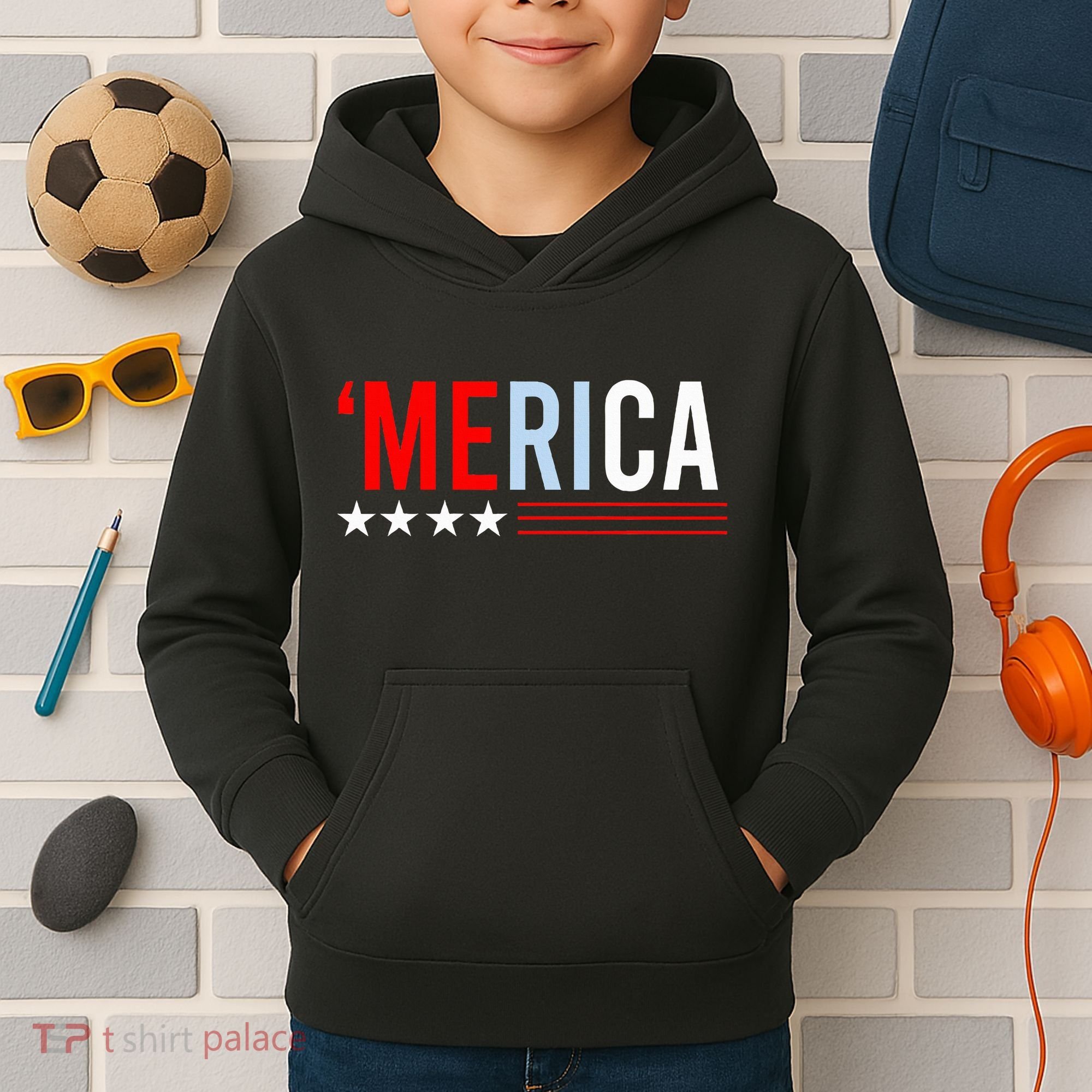 Merica Usa Kids Hoodie