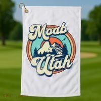 Moab Utah Golf Towel thumb 1