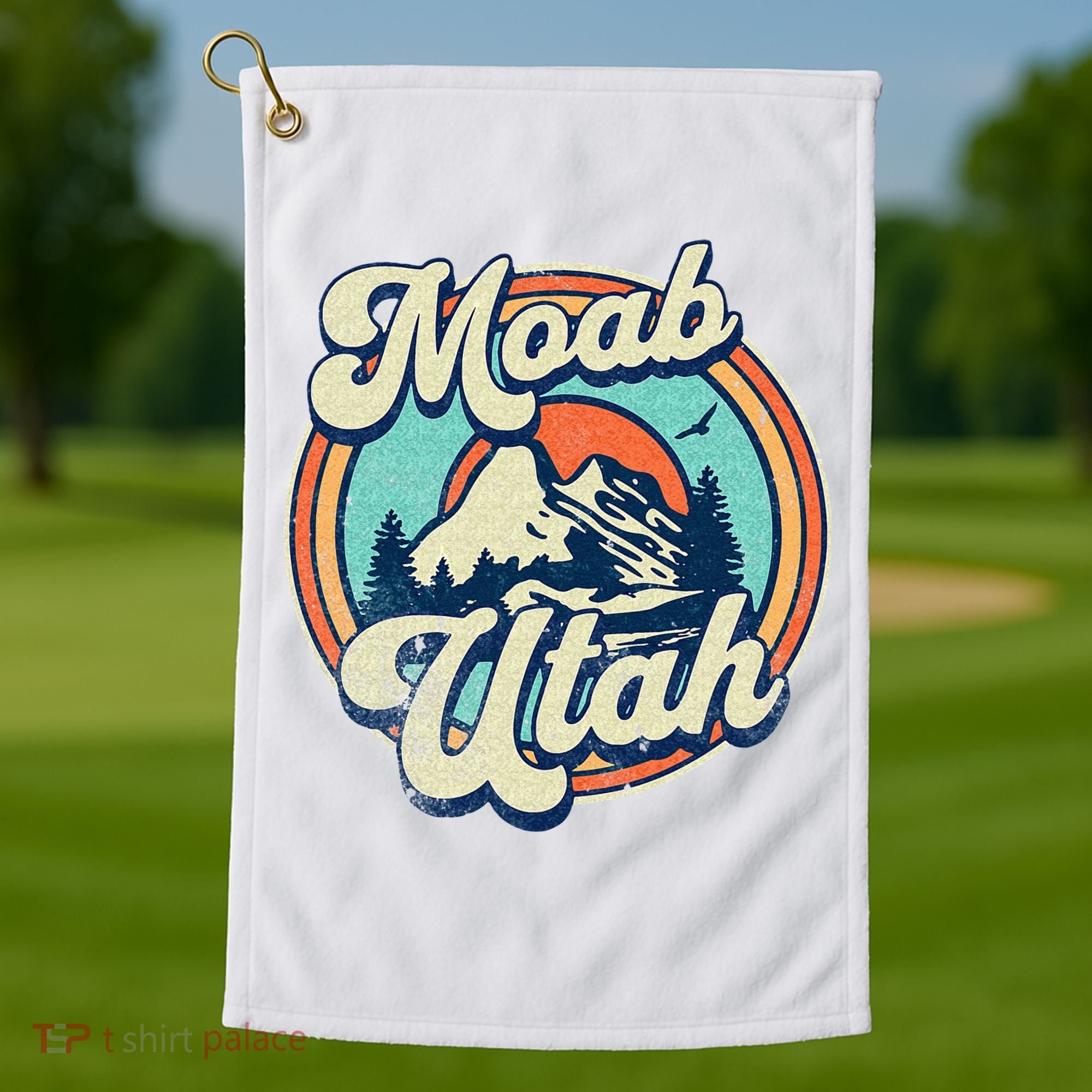 Moab Utah Golf Towel