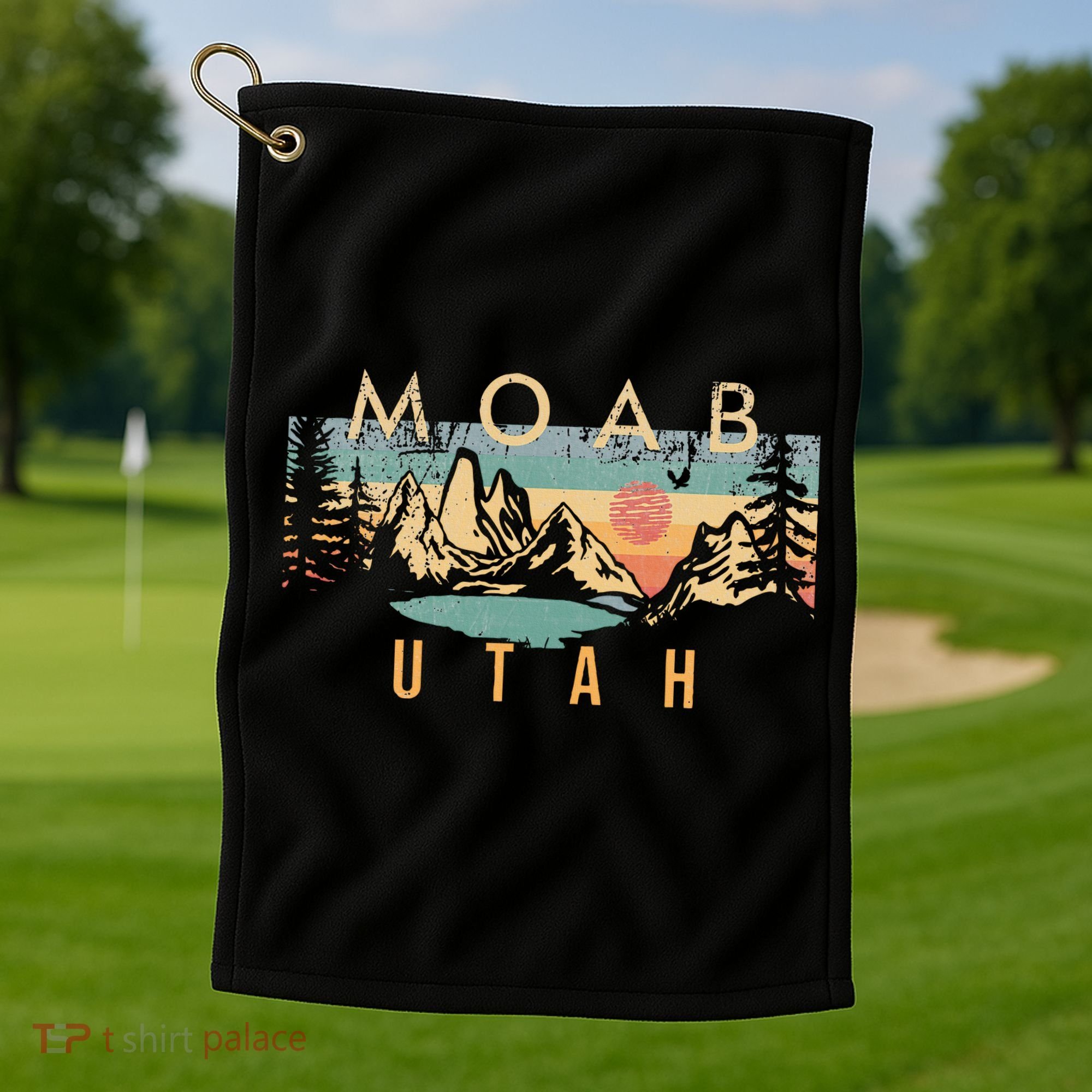 Moab Utah Golf Towel