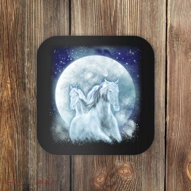 Mystic Unicorn Moon Coaster