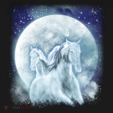 Mystic Unicorn Moon Flat Bill Trucker Hat