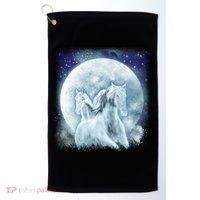Mystic Unicorn Moon Golf Towel thumb 0