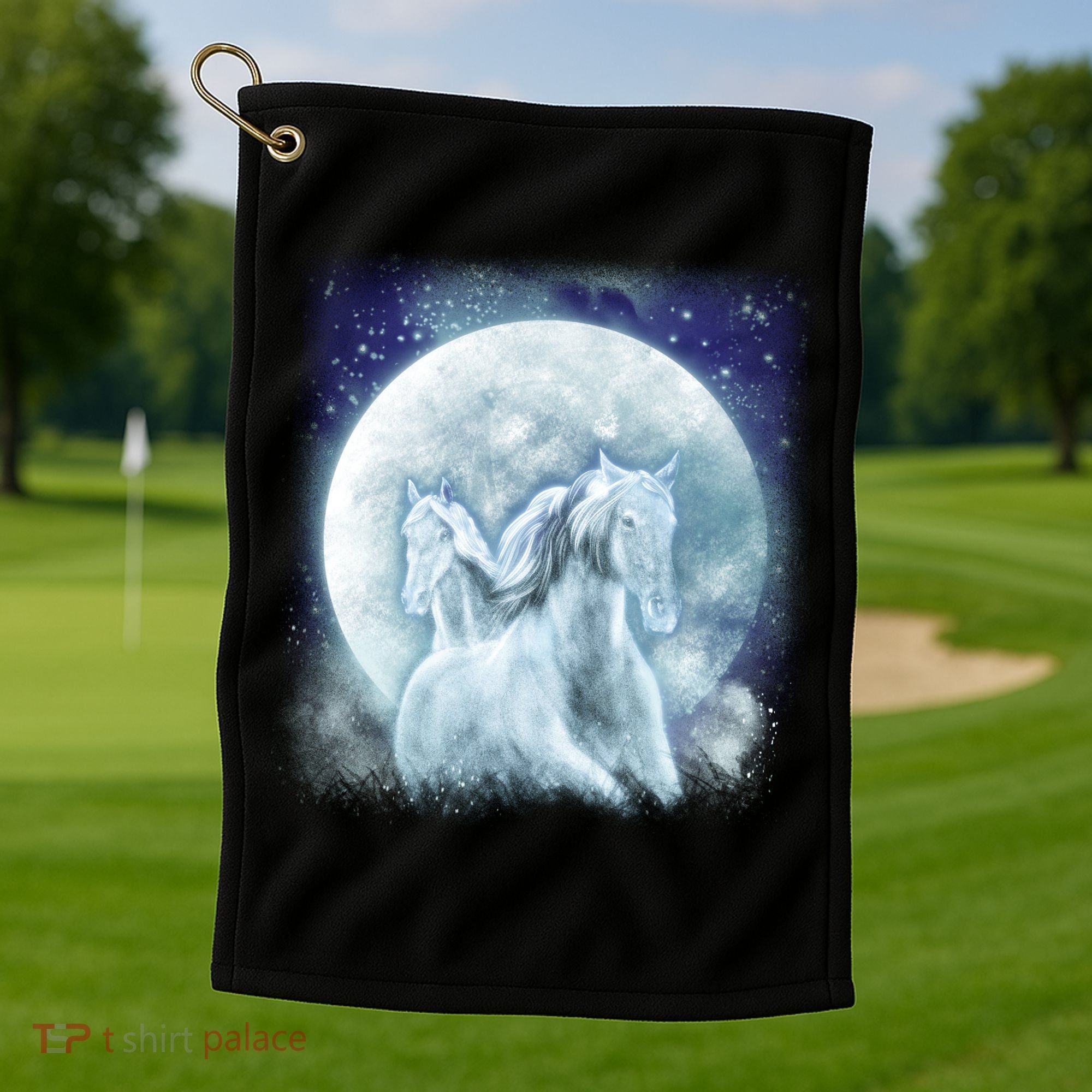 Mystic Unicorn Moon Golf Towel