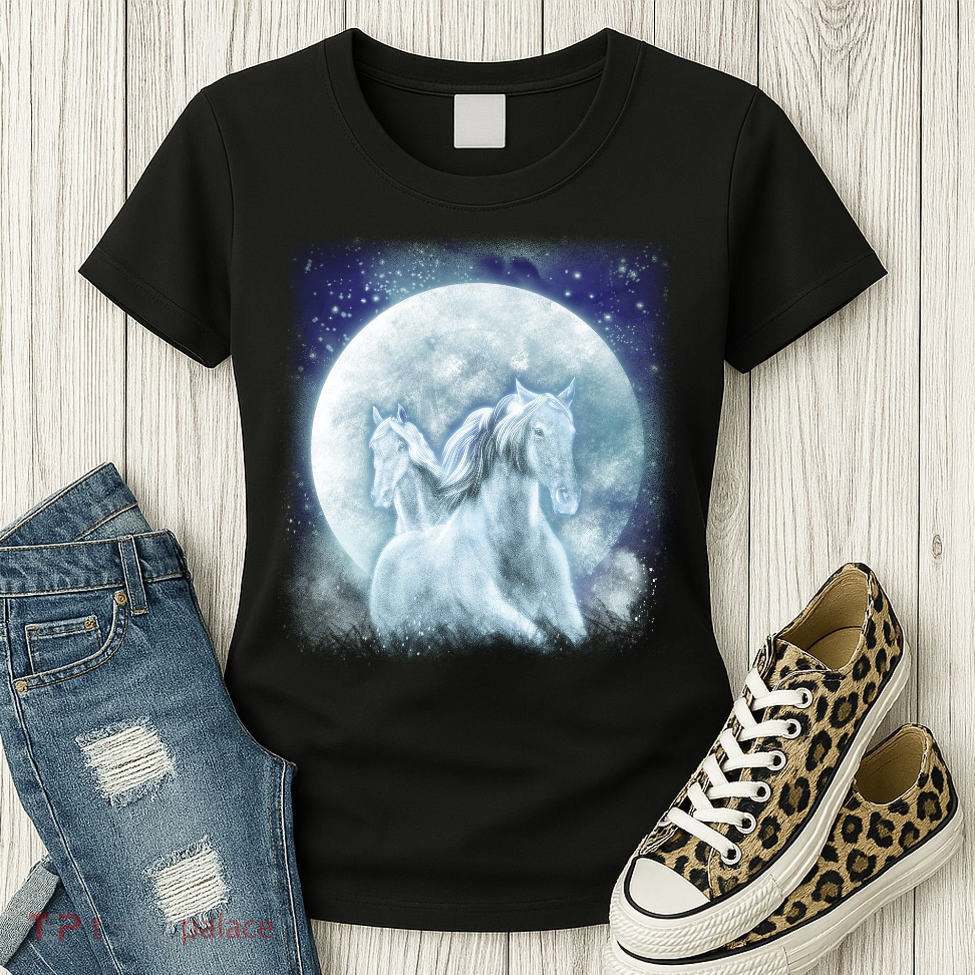 Mystic Unicorn Moon Women's T-Shirt
