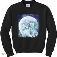 Mystic Unicorn Moon Kids Sweatshirt thumb 0