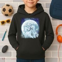 Mystic Unicorn Moon Kids Hoodie thumb 2