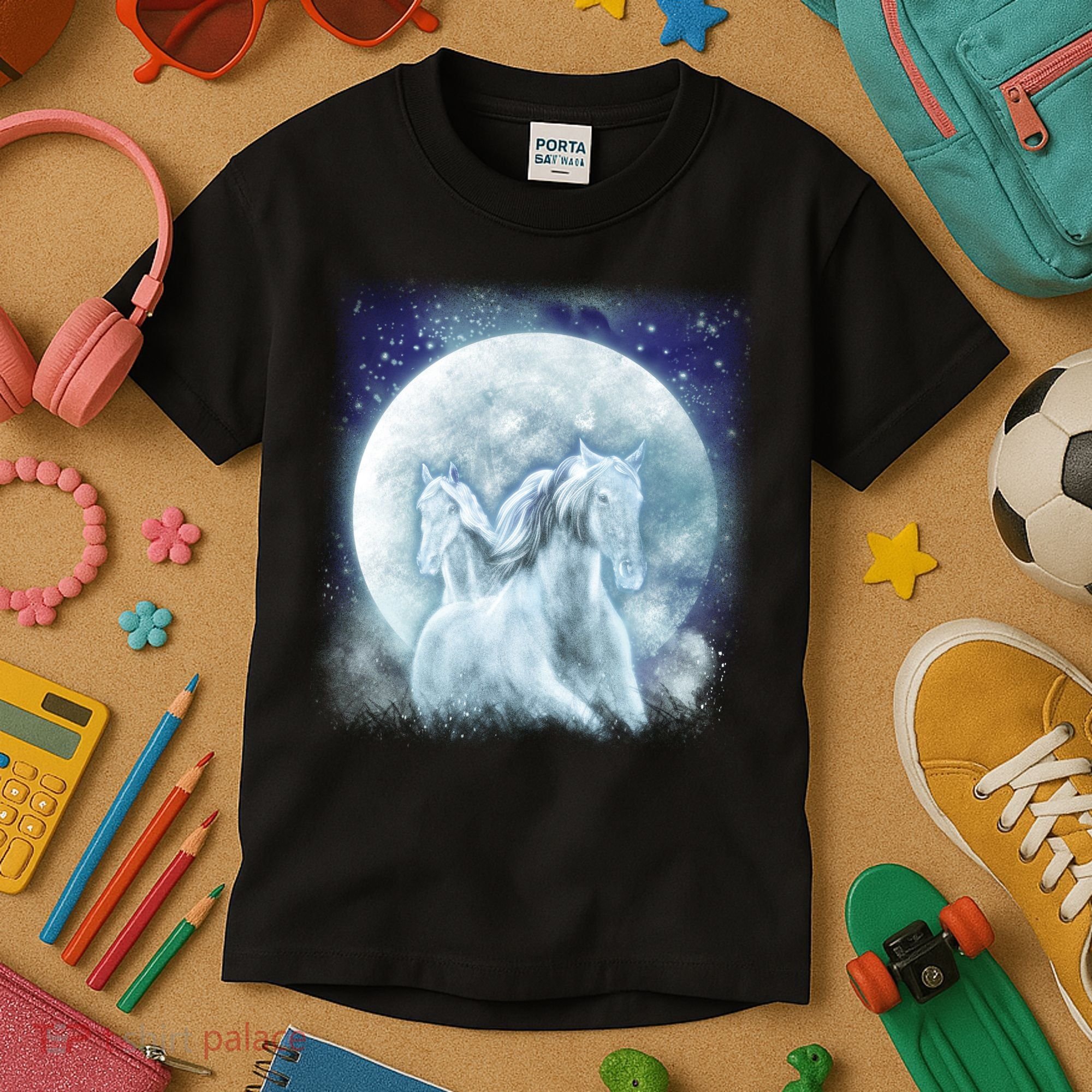 Mystic Unicorn Moon Kids T-Shirt