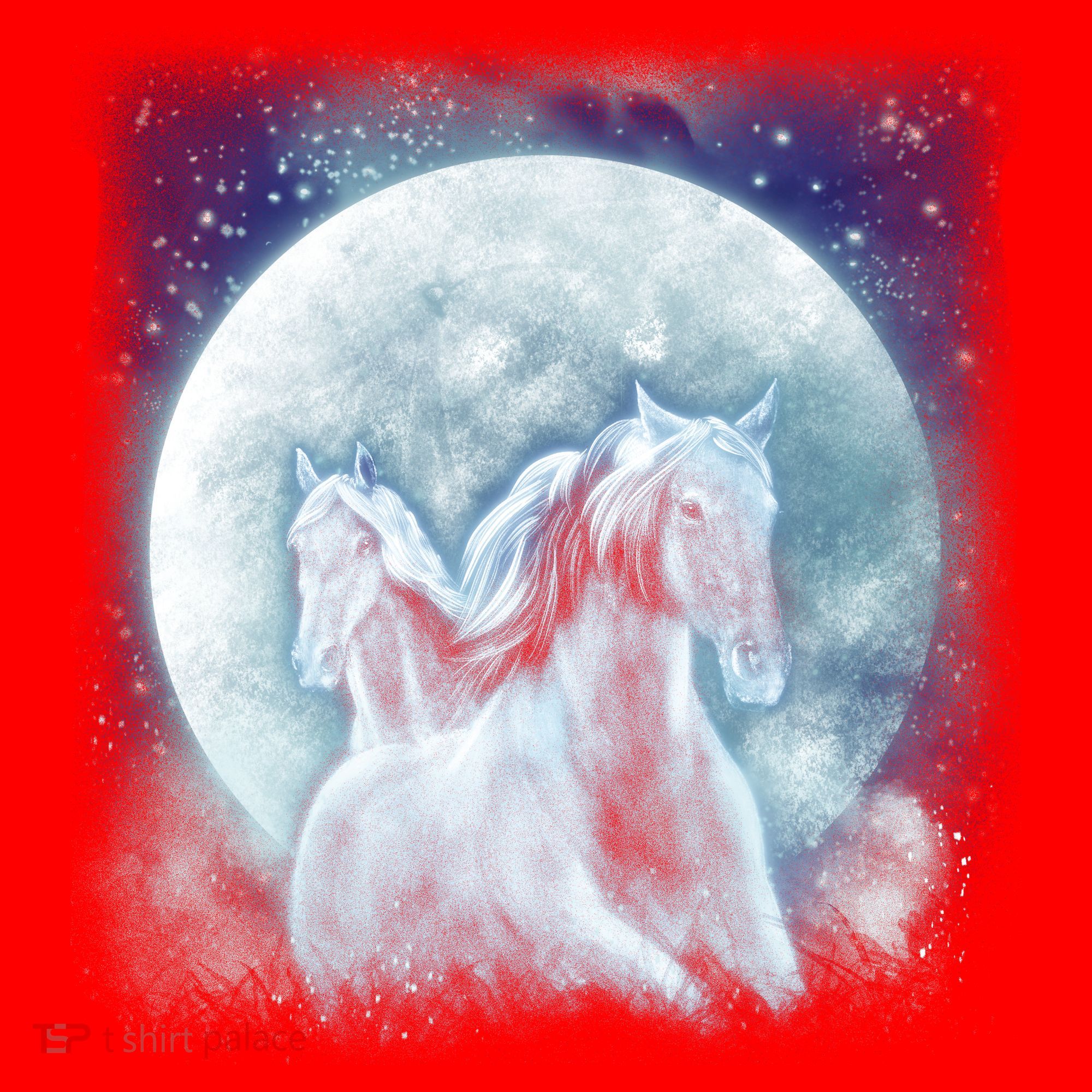 Mystic Unicorn Moon Santa Hat