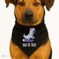 Mummy Dinosaur USA-Made Doggie Bandana thumb 1