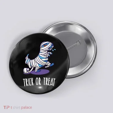 Mummy Dinosaur Button