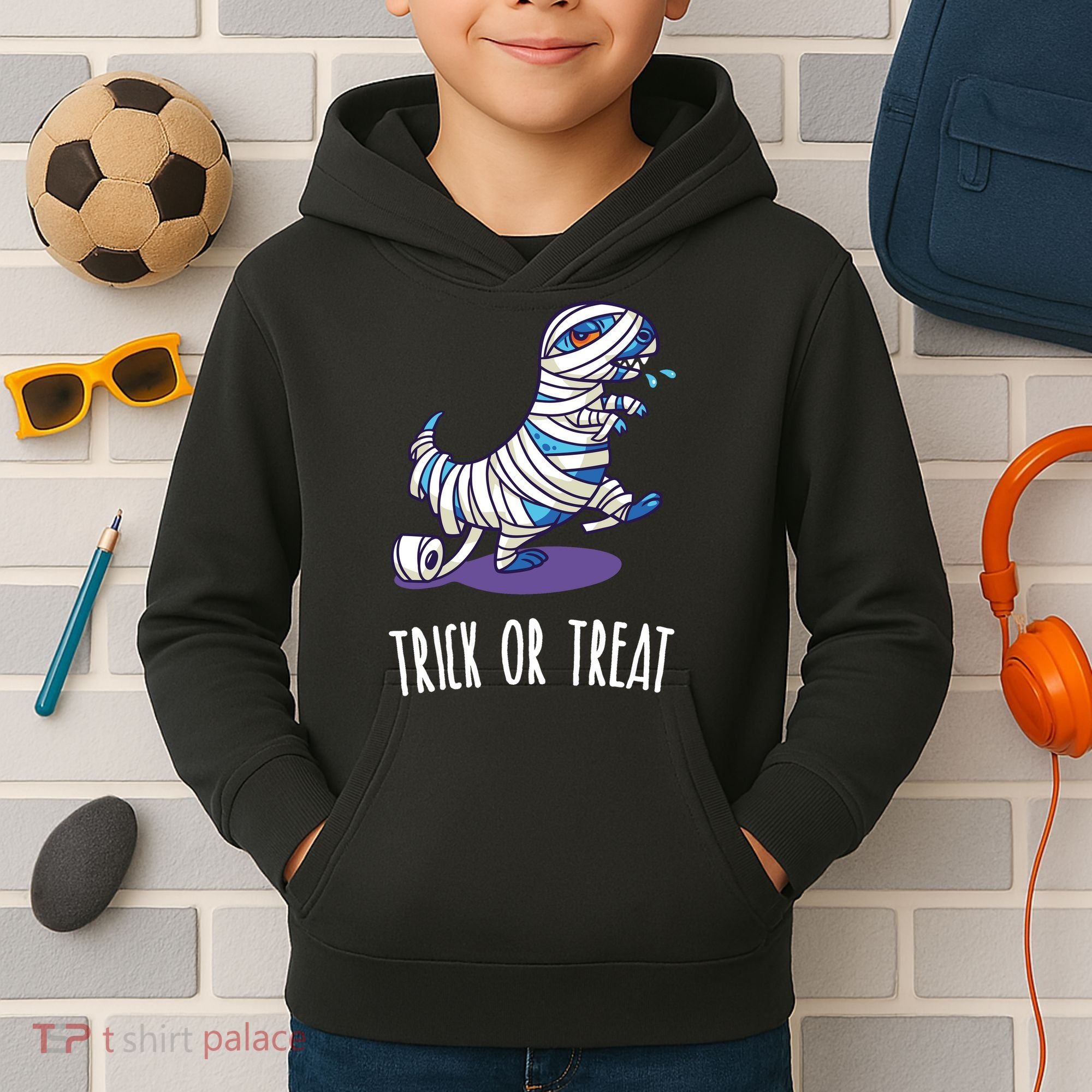 Mummy Dinosaur Kids Hoodie
