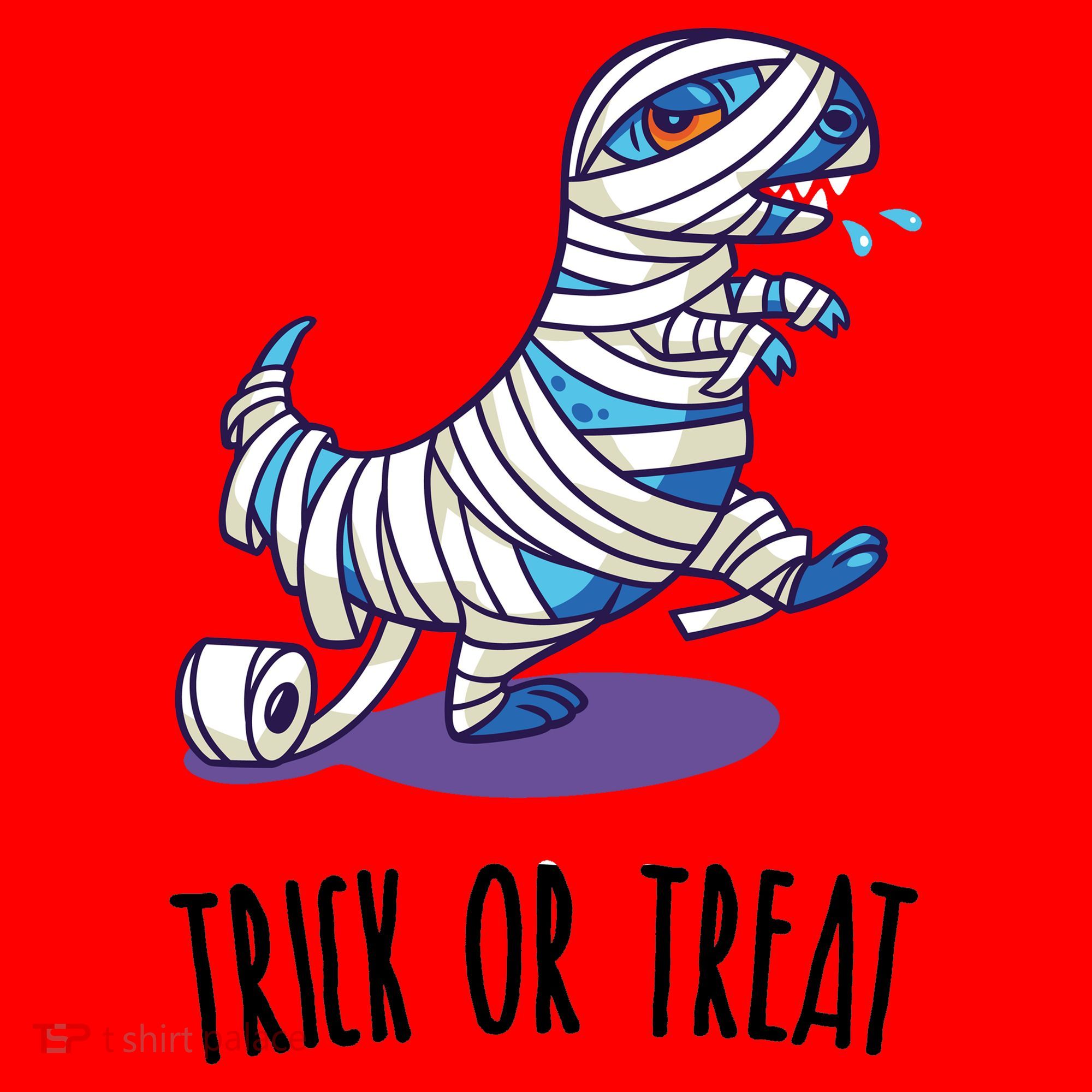 Mummy Dinosaur Santa Hat
