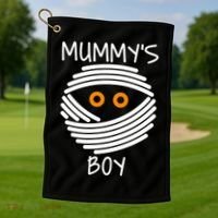 Mummy's Boy Golf Towel thumb 1