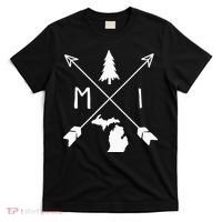 Michigan Up North Home State Midwest Vintage Retro T-Shirt thumb 0