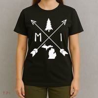 Michigan Up North Home State Midwest Vintage Retro T-Shirt thumb 4