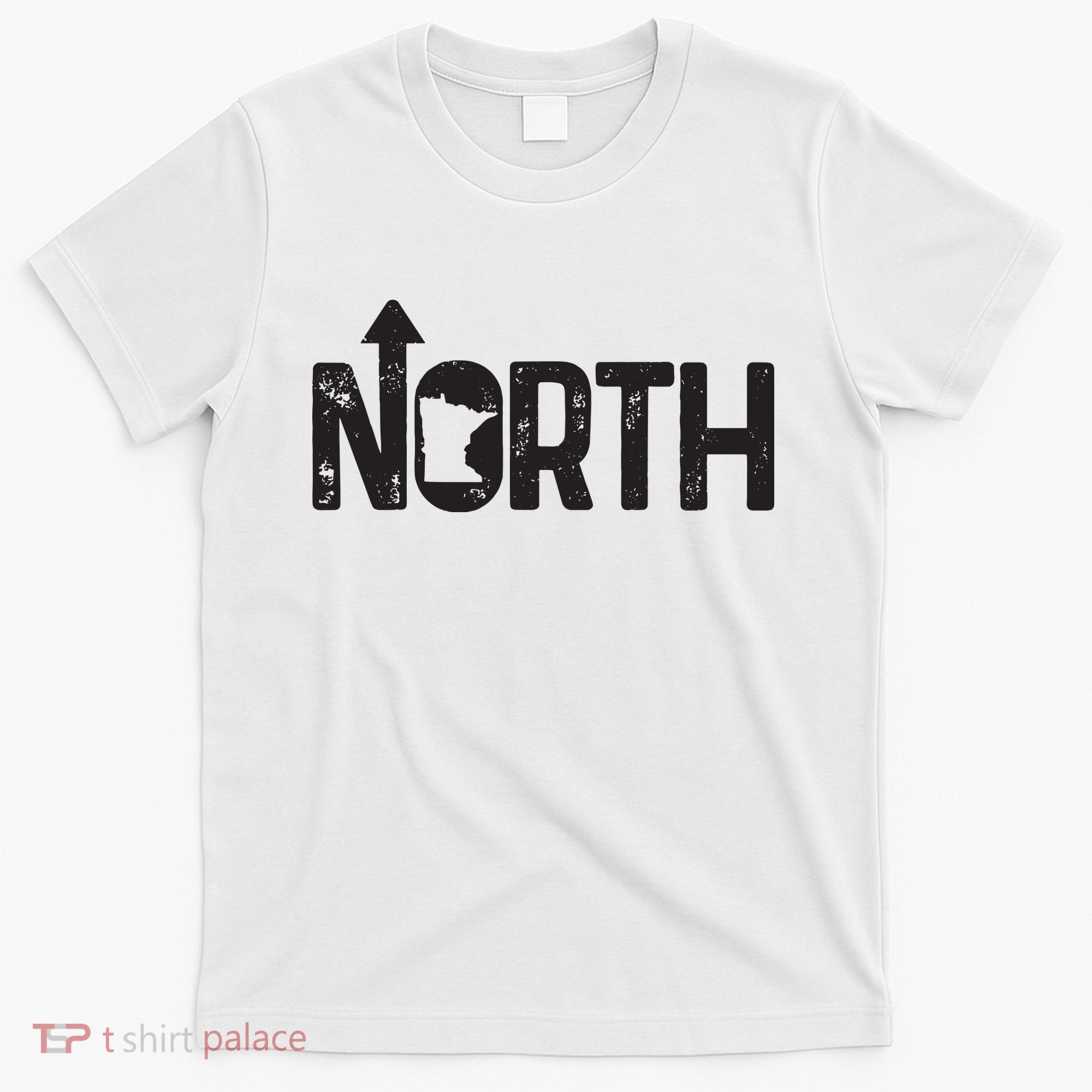 Minnesota Up North State Map Pride Gift T-Shirt