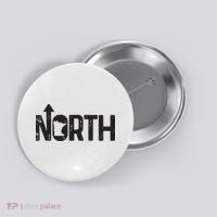 Minnesota Up North State Map Pride Gift Button thumb 0