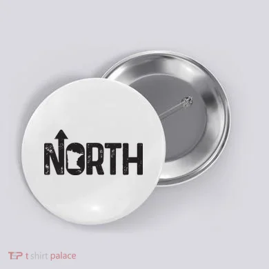 Minnesota Up North State Map Pride Gift Button