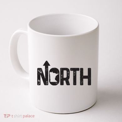 Minnesota Up North State Map Pride Gift Coffee Mug