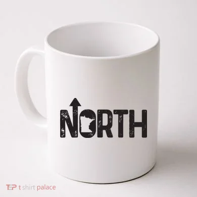 Minnesota Up North State Map Pride Gift Coffee Mug