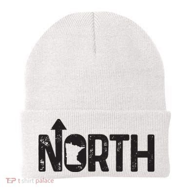 Minnesota Up North State Map Pride Gift Beanie