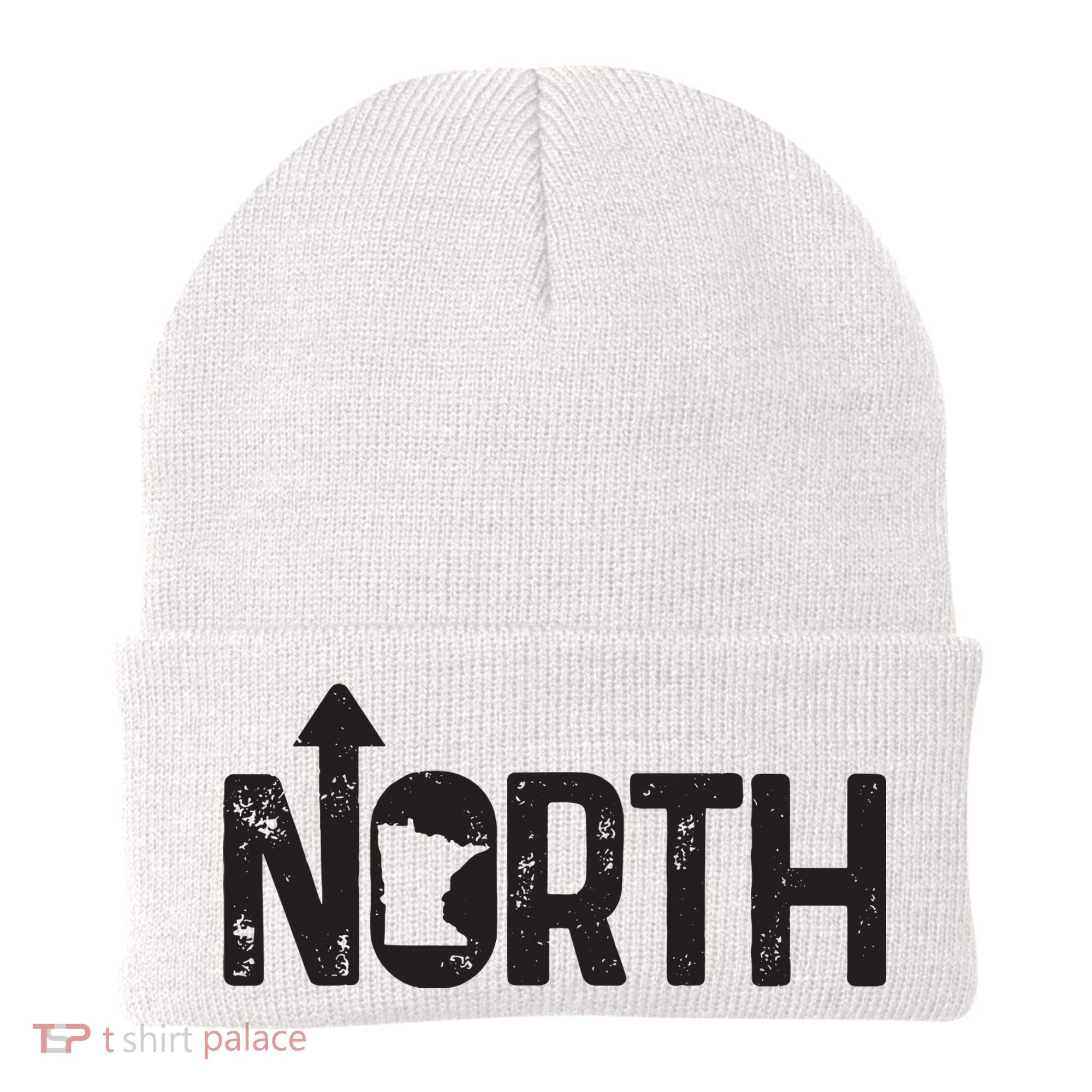 Minnesota Up North State Map Pride Gift Beanie