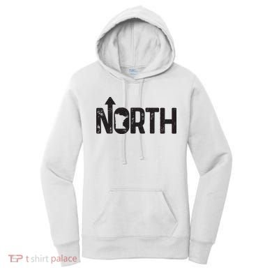 Minnesota Up North State Map Pride Gift Women's Hoodie