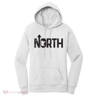 Minnesota Up North State Map Pride Gift Women's Hoodie