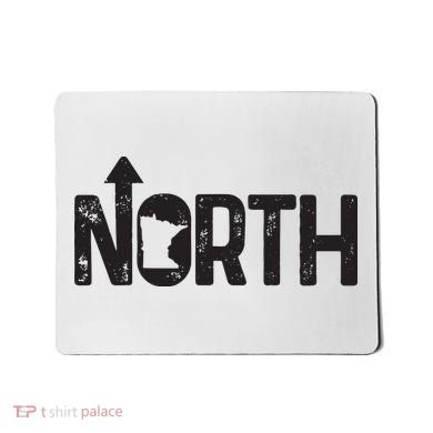 Minnesota Up North State Map Pride Gift Mousepad