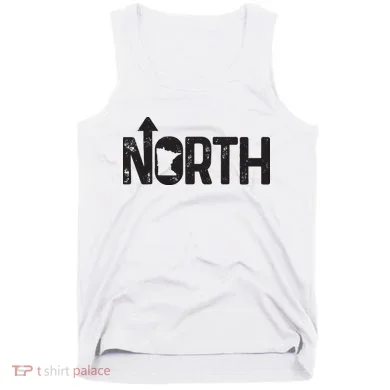 Minnesota Up North State Map Pride Gift Tank Top