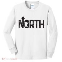 Minnesota Up North State Map Pride Gift Kids Long Sleeve Shirt thumb 0