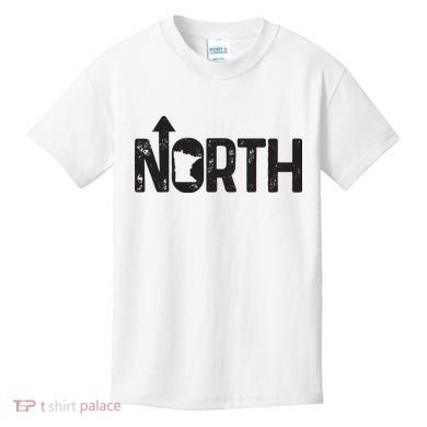 Minnesota Up North State Map Pride Gift Kids T-Shirt