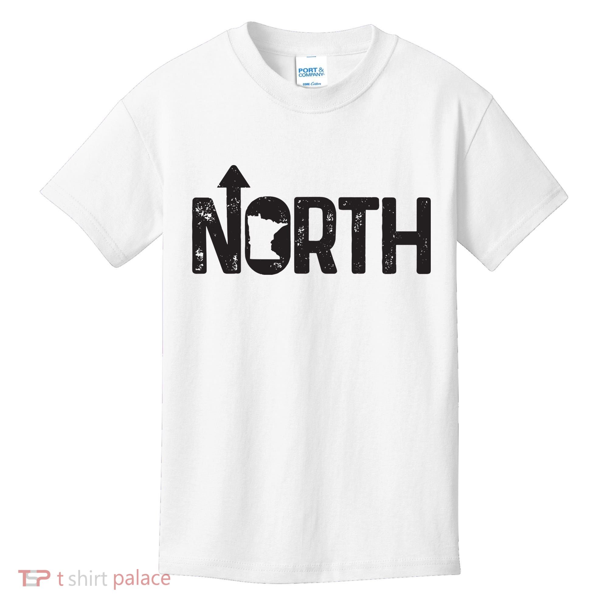 Minnesota Up North State Map Pride Gift Kids T-Shirt
