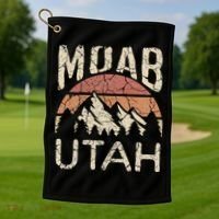 Moab Utah Nature Hiking Outdoors Golf Towel thumb 1