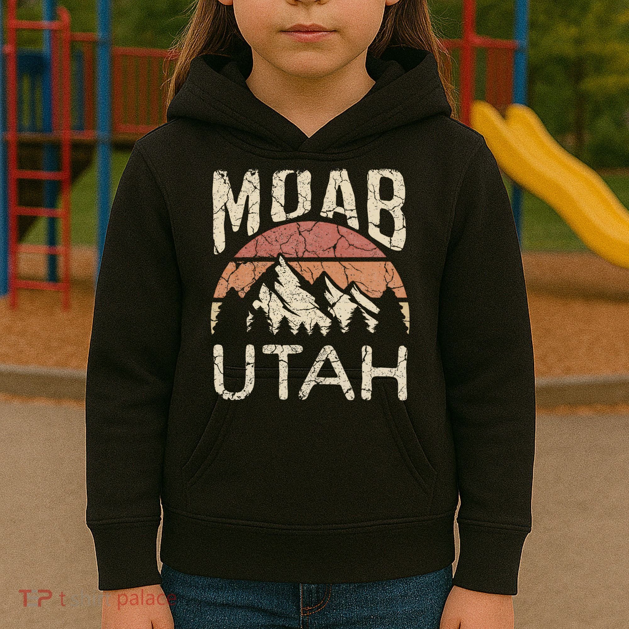 Moab Utah Nature Hiking Outdoors Kids Hoodie