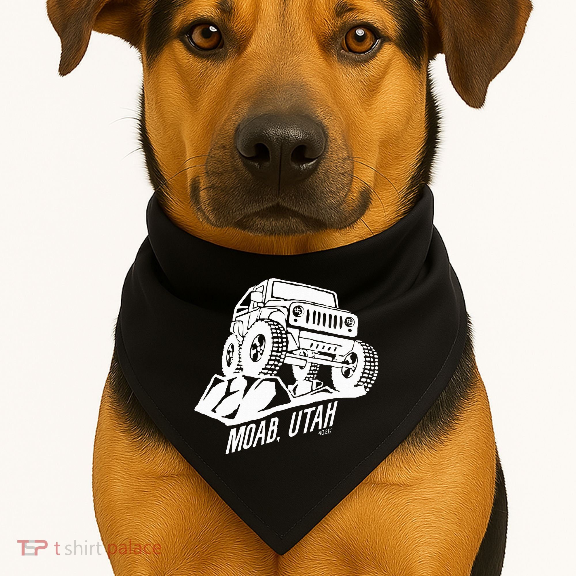 Moab Utah Off Road Desert Adventure USA-Made Doggie Bandana