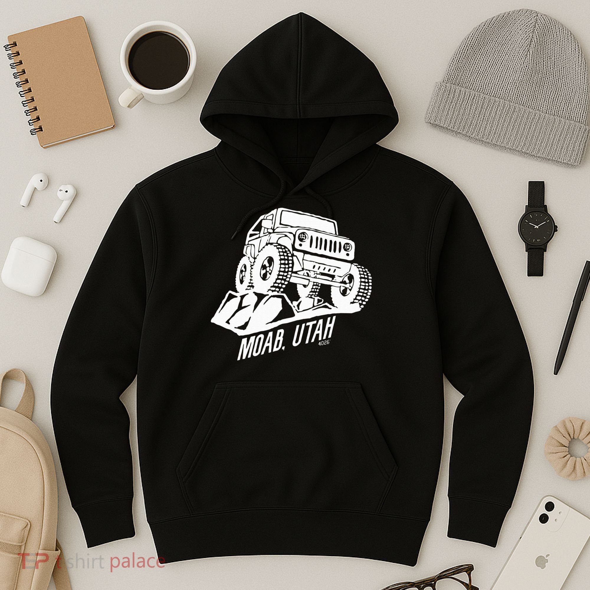 Moab Utah Off Road Desert Adventure Hoodie