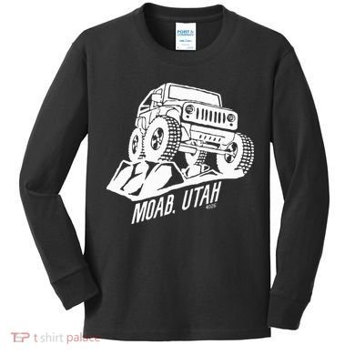 Moab Utah Off Road Desert Adventure Kids Long Sleeve Shirt