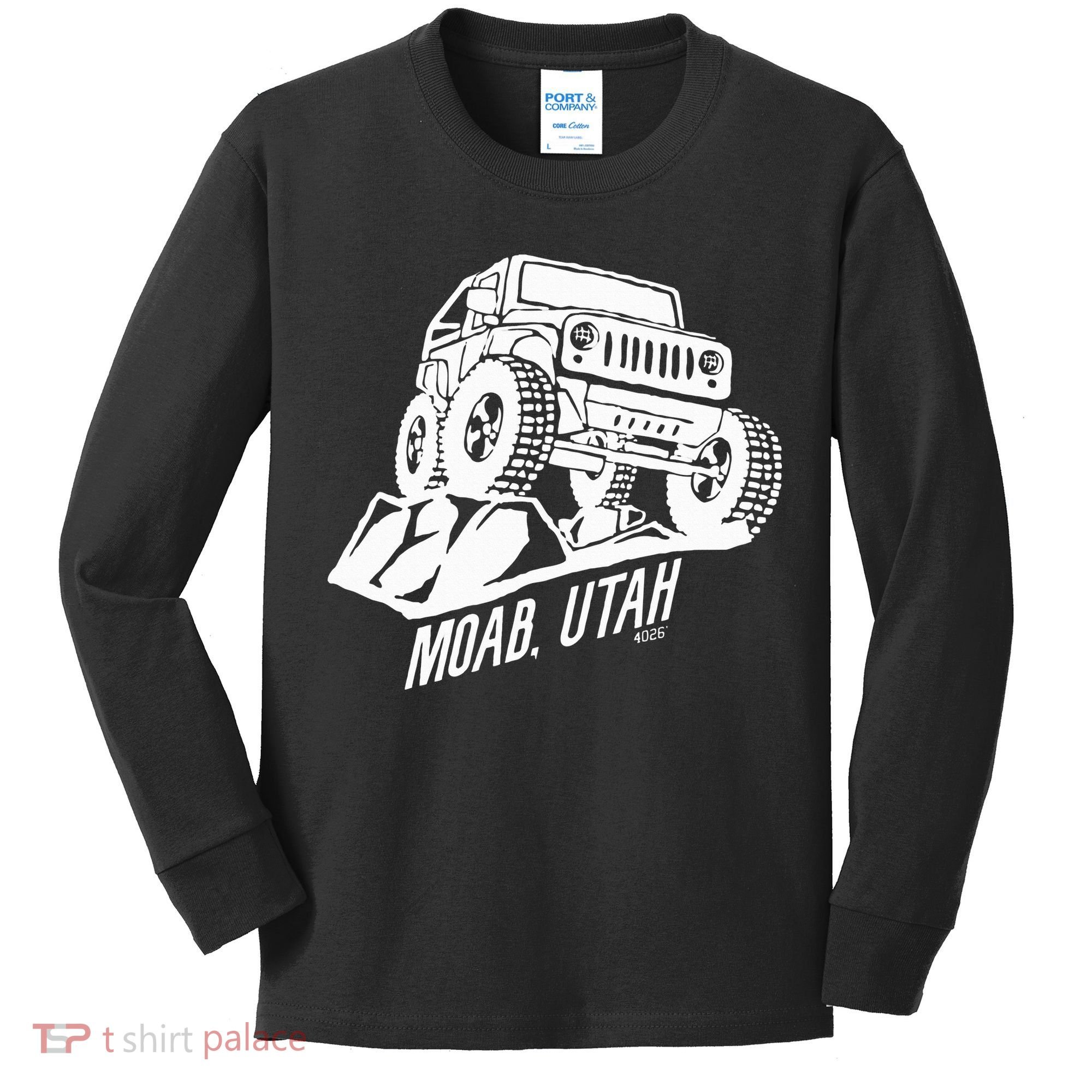 Moab Utah Off Road Desert Adventure Kids Long Sleeve Shirt